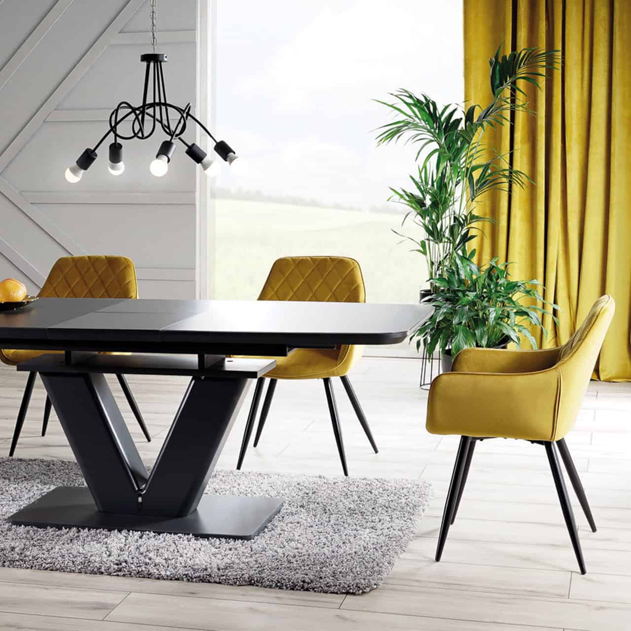 Стілець Linea Velvet Гірчичний Стілець Linea Velvet Гірчичний