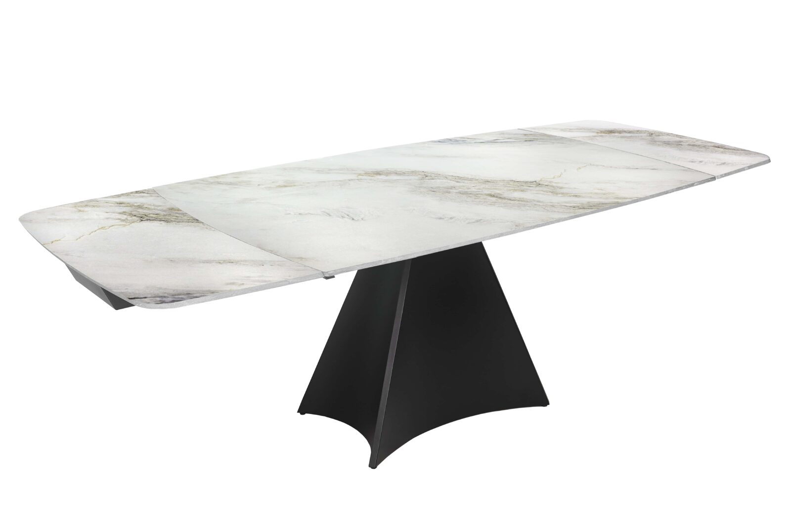 Стіл Обідній NORMAN CERAMIC White Golden Glossy Стіл Обідній NORMAN CERAMIC White Golden Glossy